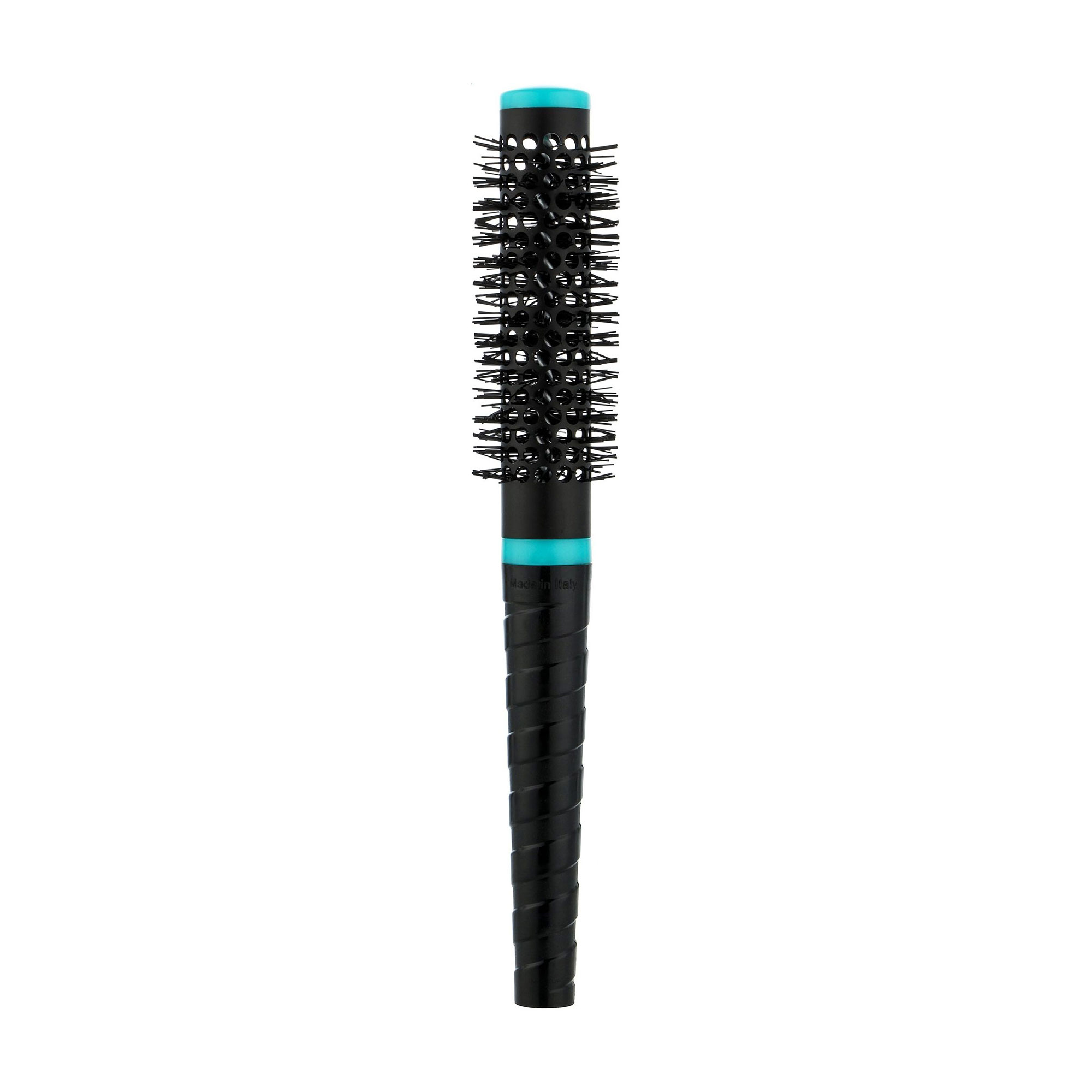 Браш для волосся Janeke Spiral Thermal Round Brush чорно-блакитний, діаметр 40 мм (SP512C-ALM)